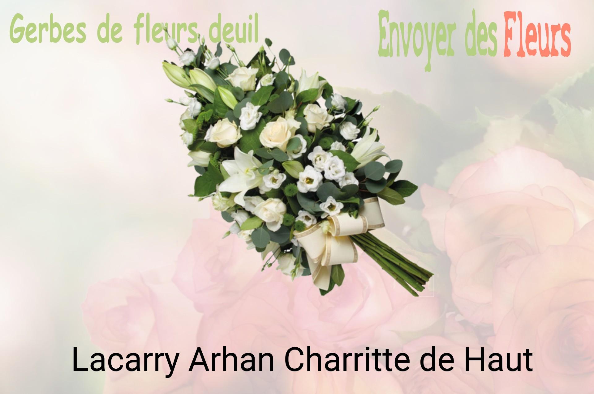 Gerbe de fleurs de deuil livrée à Lacarry-Arhan-Charritte-de-Haut